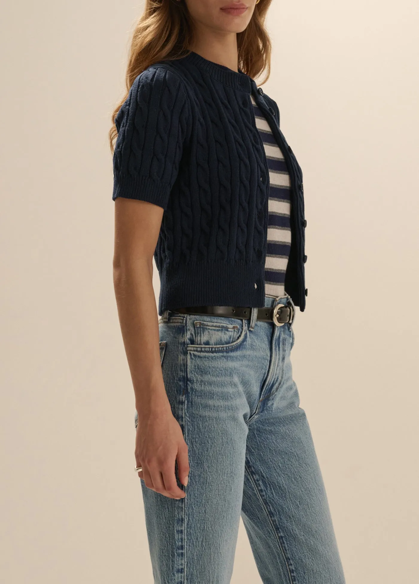 THE CAFE CABLE CARDIGAN sold by Favorite Daughter product image thumbnail 3