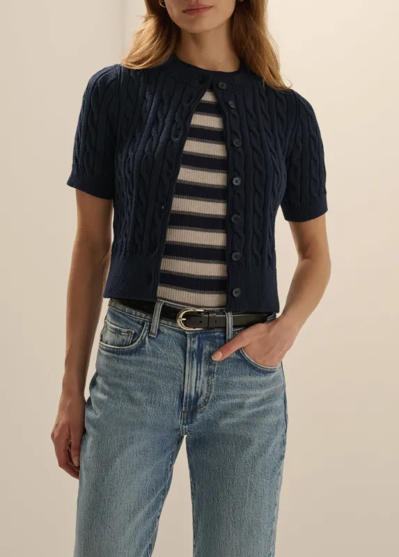 THE CAFE CABLE CARDIGAN made by Favorite Daughter