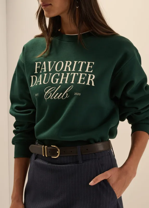 THE FAVORITE DAUGHTER CLUB SWEATSHIRT made by Favorite Daughter