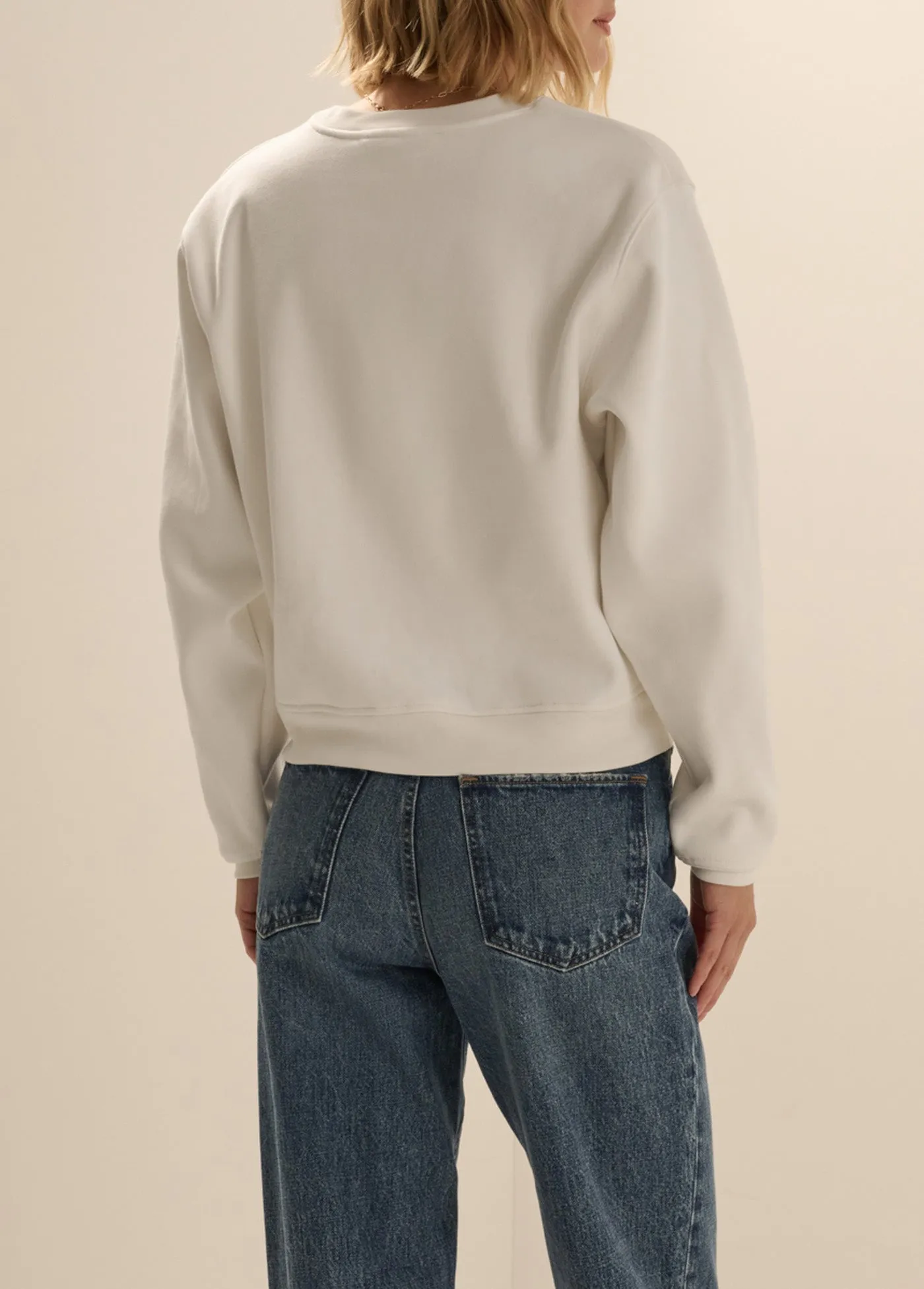 THE EMBROIDERY RITZY CLASSIC SWEATSHIRT sold by Favorite Daughter product image thumbnail 5