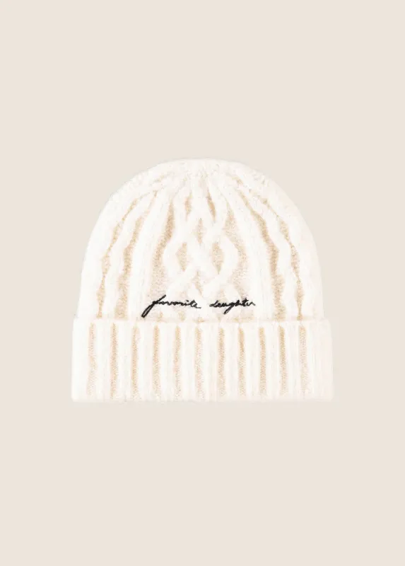 THE CABLE BEANIE made by Favorite Daughter