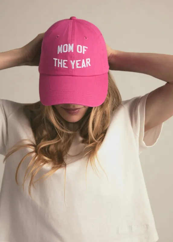 MOM OF THE YEAR BASEBALL HAT sold by Favorite Daughter
