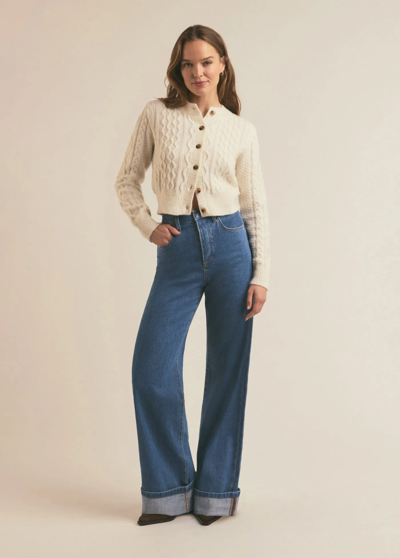THE MASHA SUPER HIGH RISE WIDE LEG sold by Favorite Daughter product image thumbnail 3