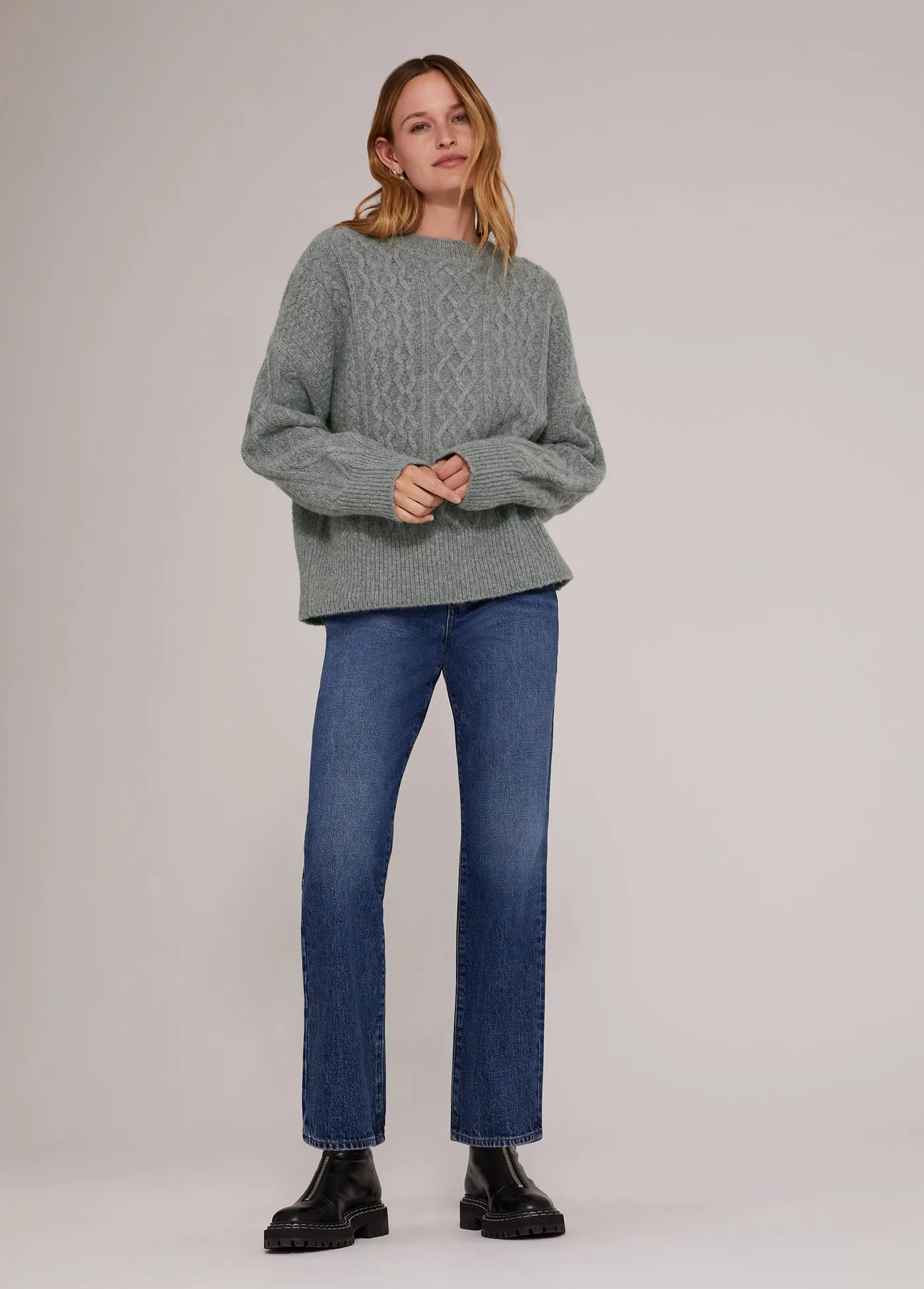 THE OVERSIZED CABLE SWEATER sold by Favorite Daughter product image thumbnail 2