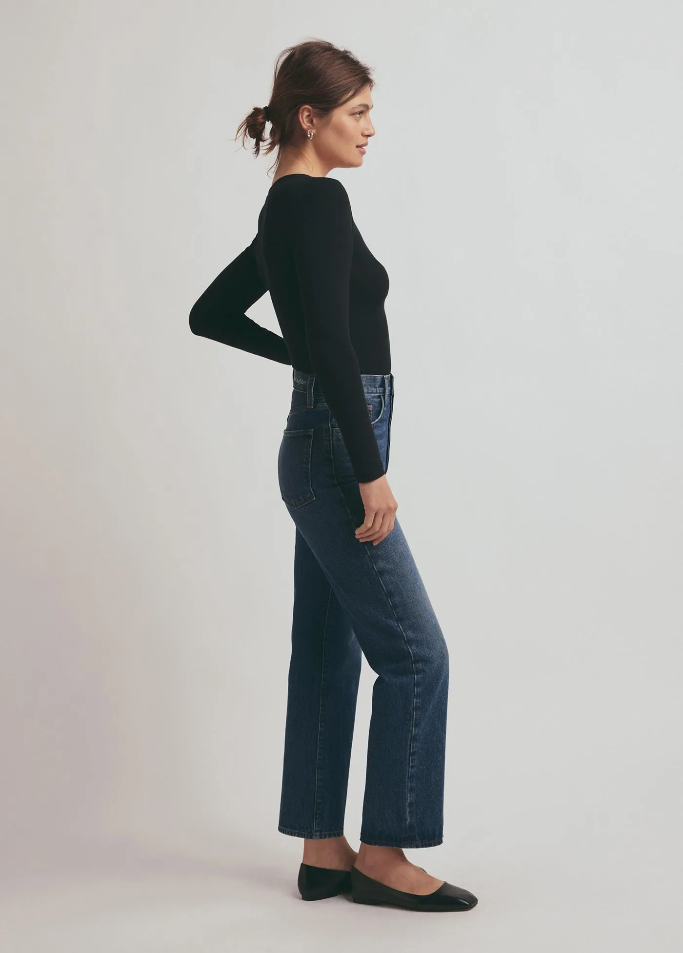THE HENLEY RIBBED LONG SLEEVE sold by Favorite Daughter product image thumbnail 4