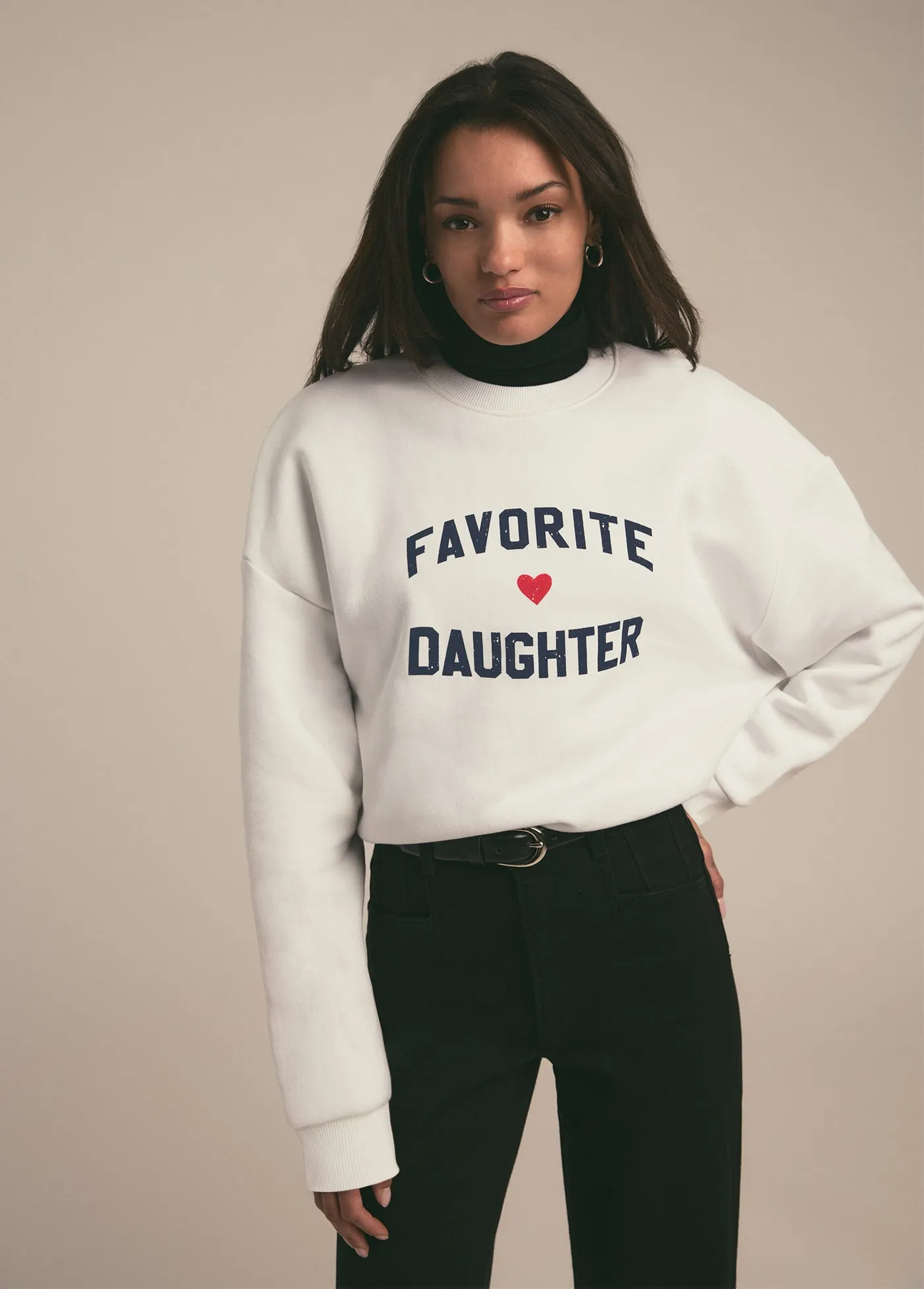 FAVORITE DAUGHTER HEART LOGO SWEATSHIRT sold by Favorite Daughter