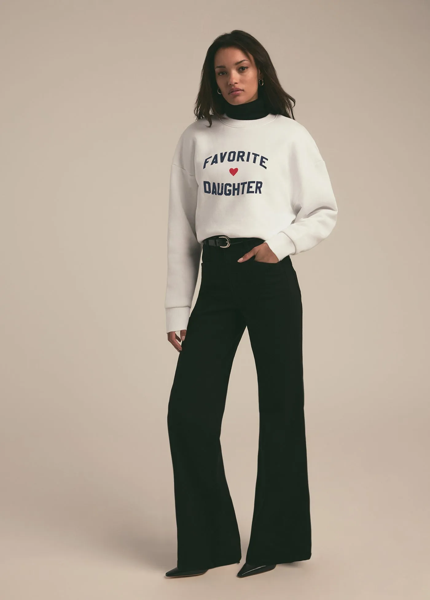 FAVORITE DAUGHTER HEART LOGO SWEATSHIRT sold by Favorite Daughter product image thumbnail 2