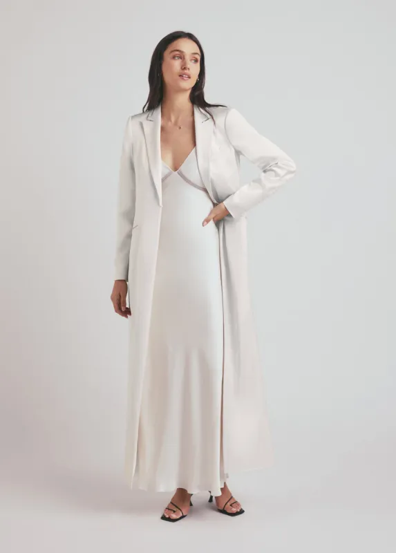 THE SATIN JUNIPER DUSTER sold by Favorite Daughter