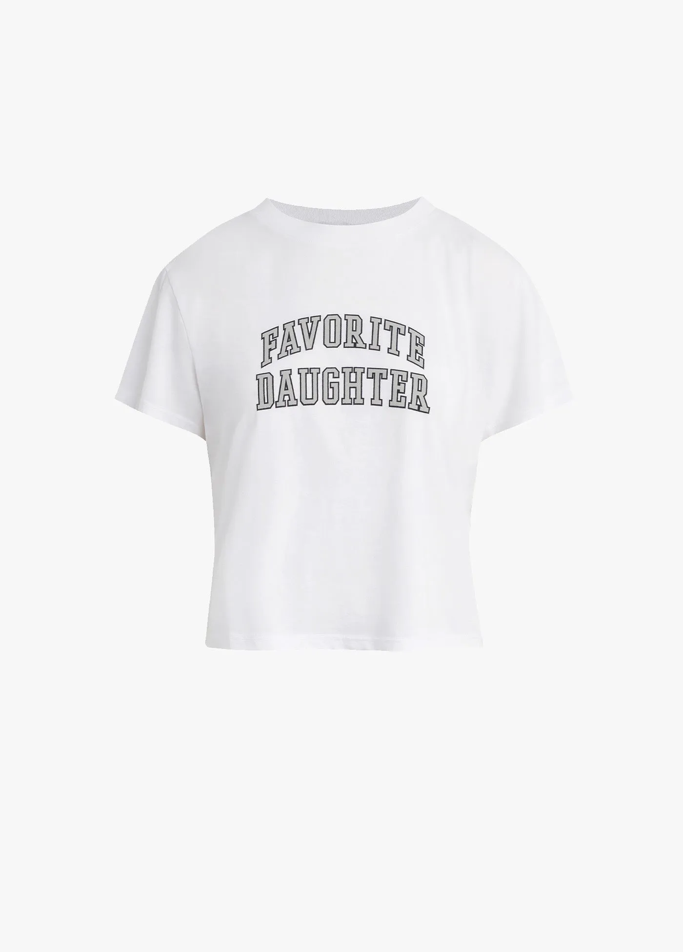 THE CROPPED COLLEGIATE TEE sold by Favorite Daughter product image thumbnail 5