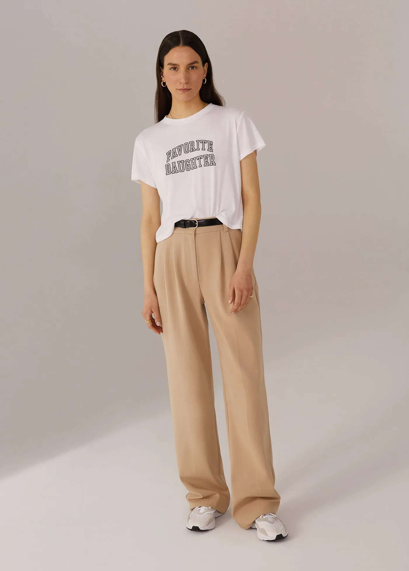 THE CROPPED COLLEGIATE TEE sold by Favorite Daughter product image thumbnail 2