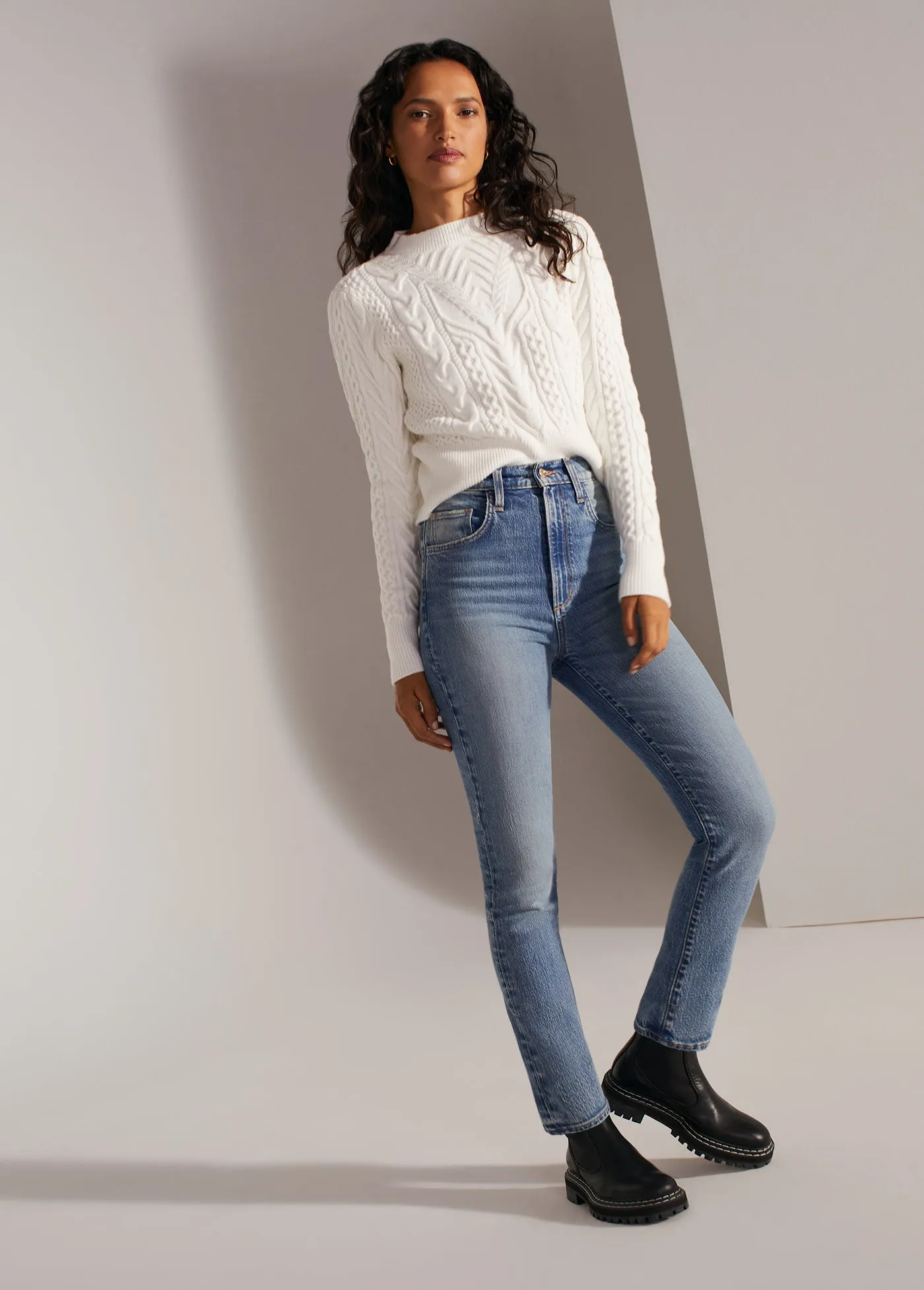 THE ESTHER CREWNECK SWEATER sold by Favorite Daughter product image thumbnail 3