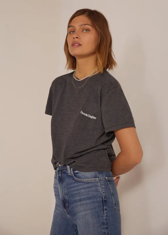 THE CROPPED LOGO TEE sold by Favorite Daughter