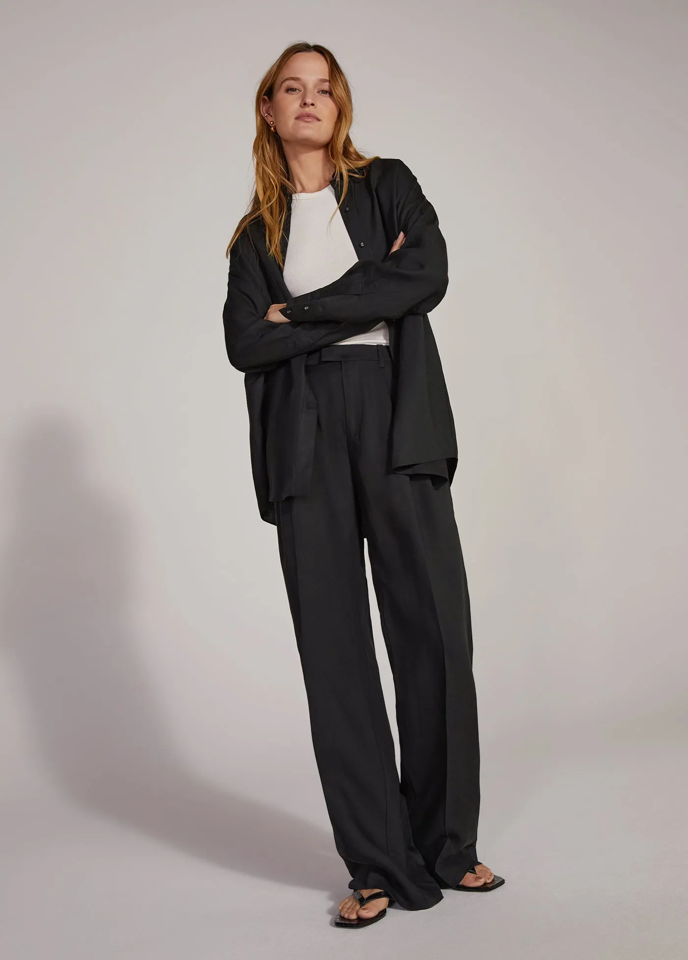 THE AGNES LINEN PANT sold by Favorite Daughter product image thumbnail 4