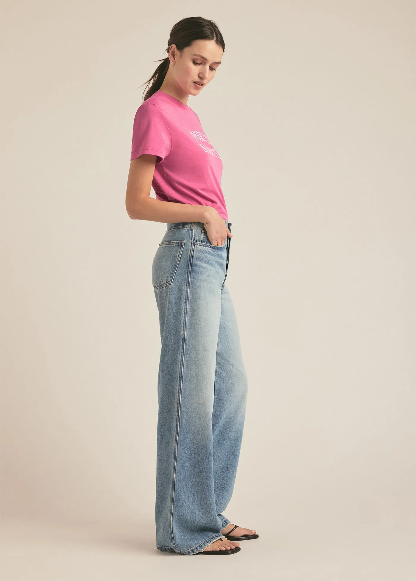 THE CROPPED COLLEGIATE TEE sold by Favorite Daughter product image thumbnail 2