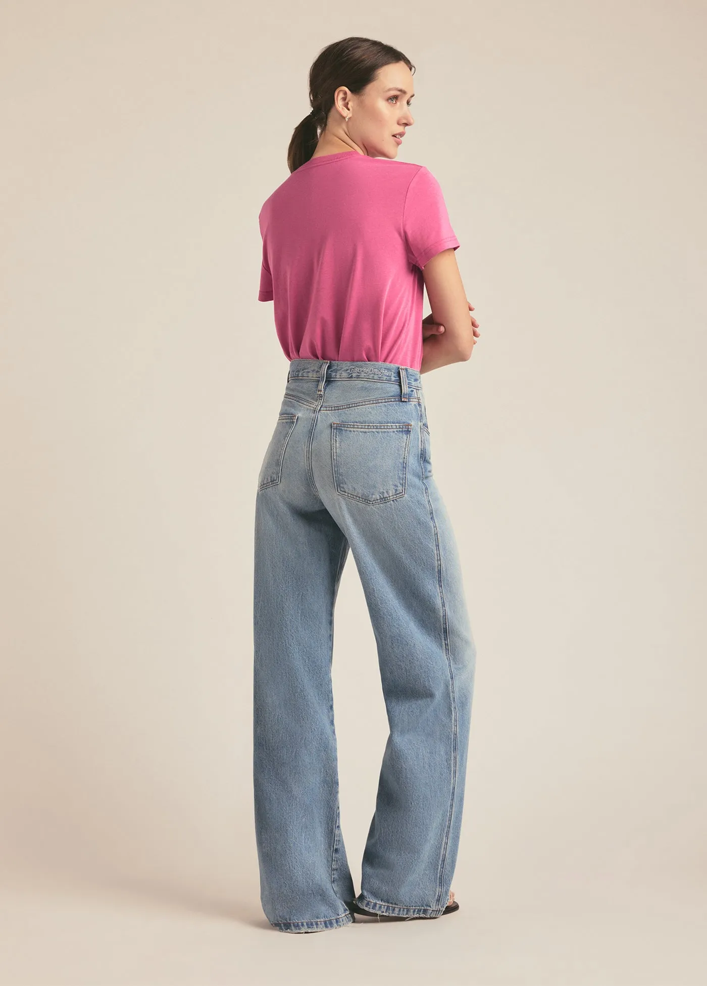 THE CROPPED COLLEGIATE TEE sold by Favorite Daughter product image thumbnail 3