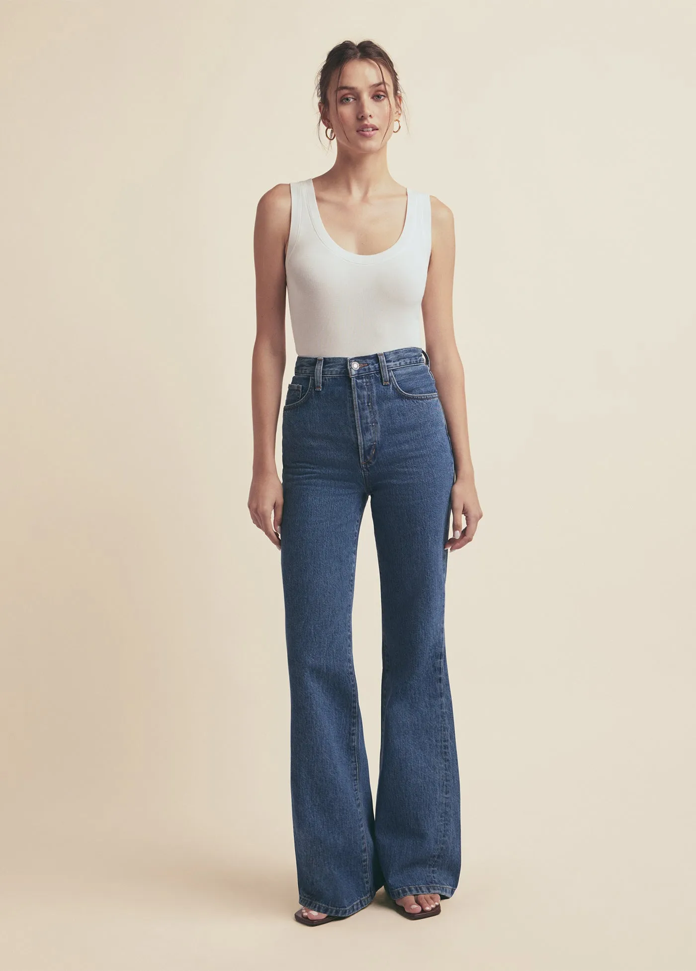 THE VALENTINA SUPER HIGH RISE FLARE sold by Favorite Daughter product image thumbnail 3