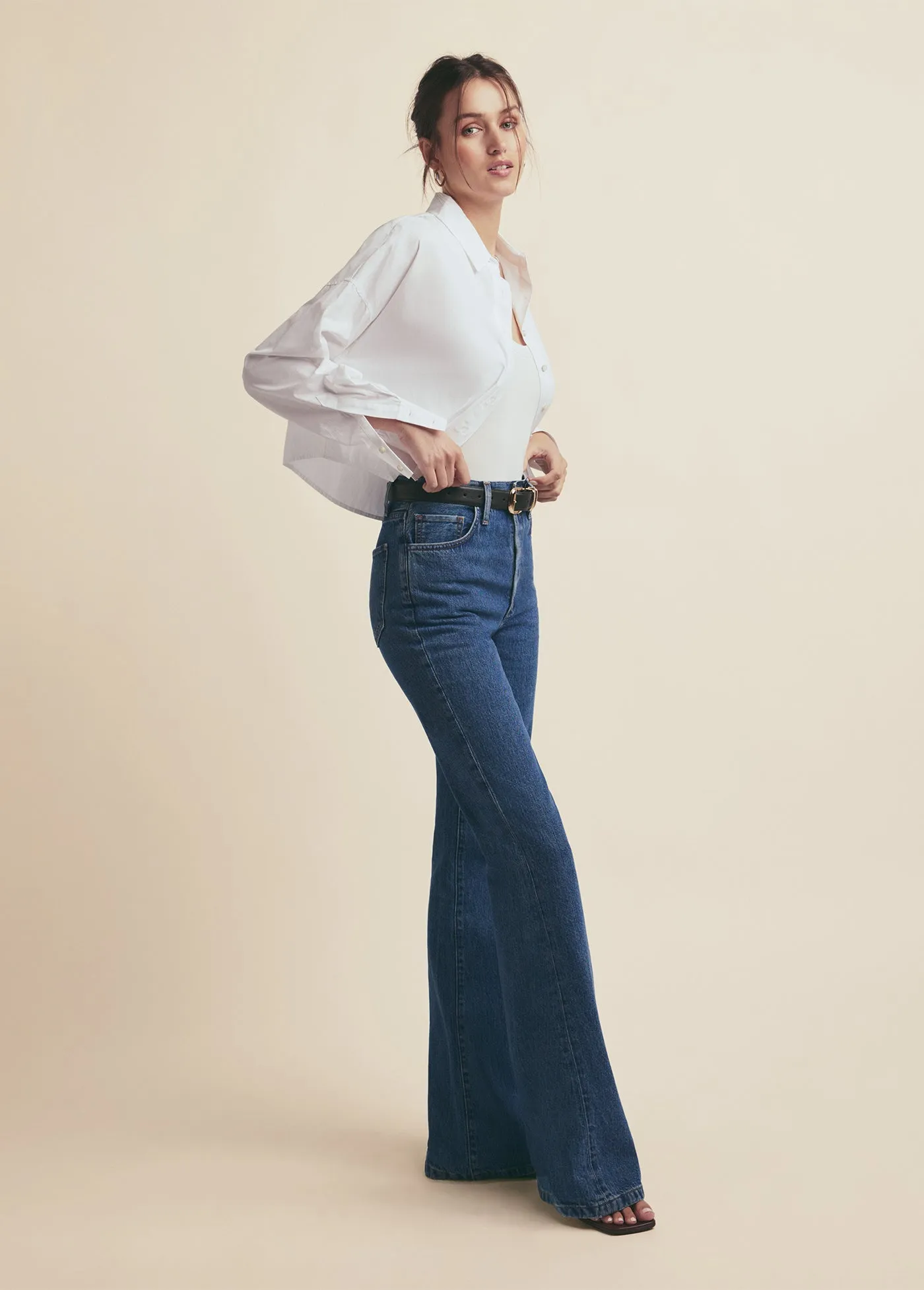 THE VALENTINA SUPER HIGH RISE FLARE sold by Favorite Daughter product image thumbnail 5