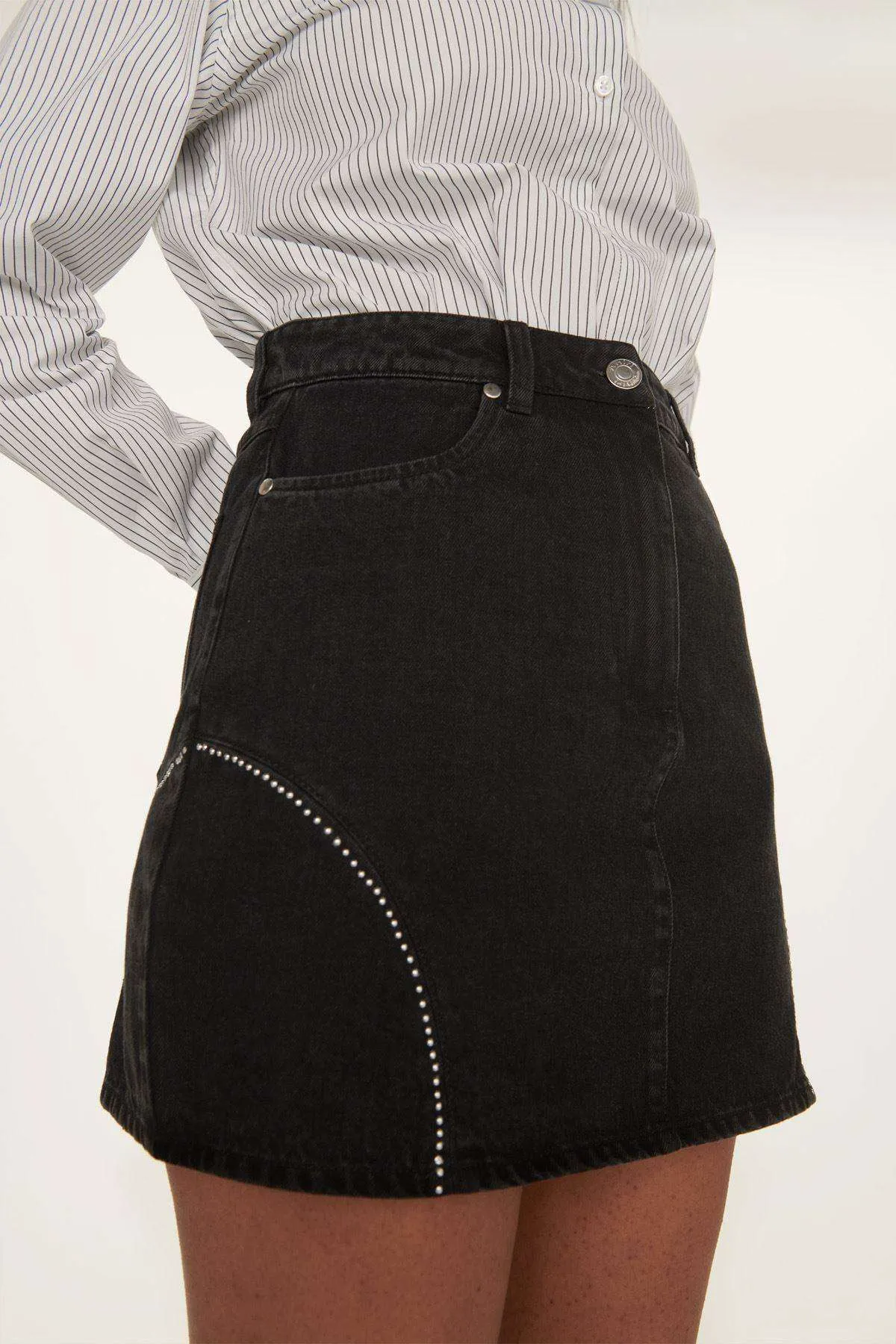 Denim Mini Skirt sold by Ahiri product image thumbnail 4