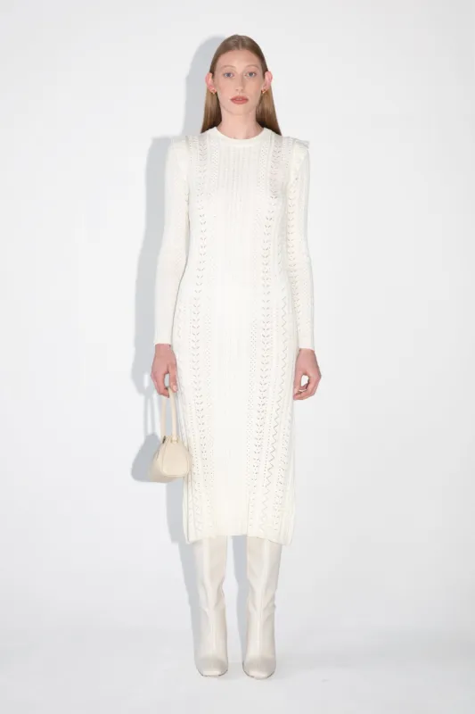 Long Pointelle Knit Dress sold by Ahiri