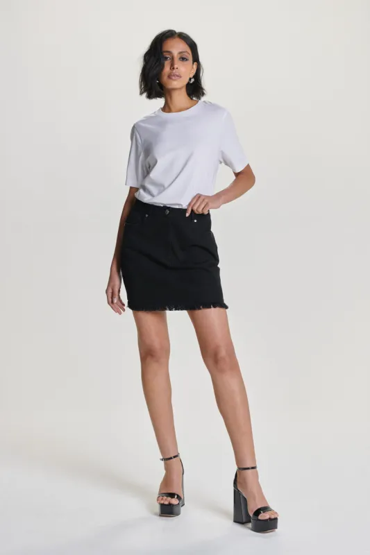 Marfa Denim Mini Skirt sold by Ahiri