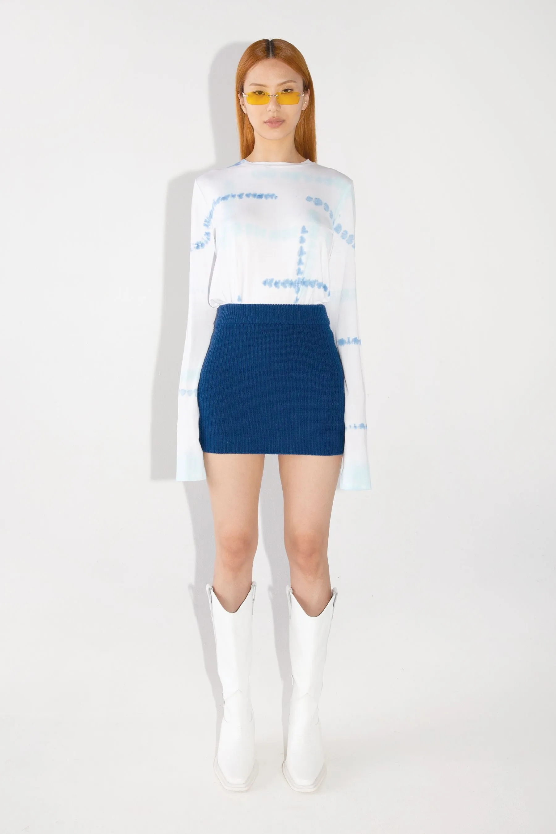 High Waist Knit Mini Skirt sold by Ahiri