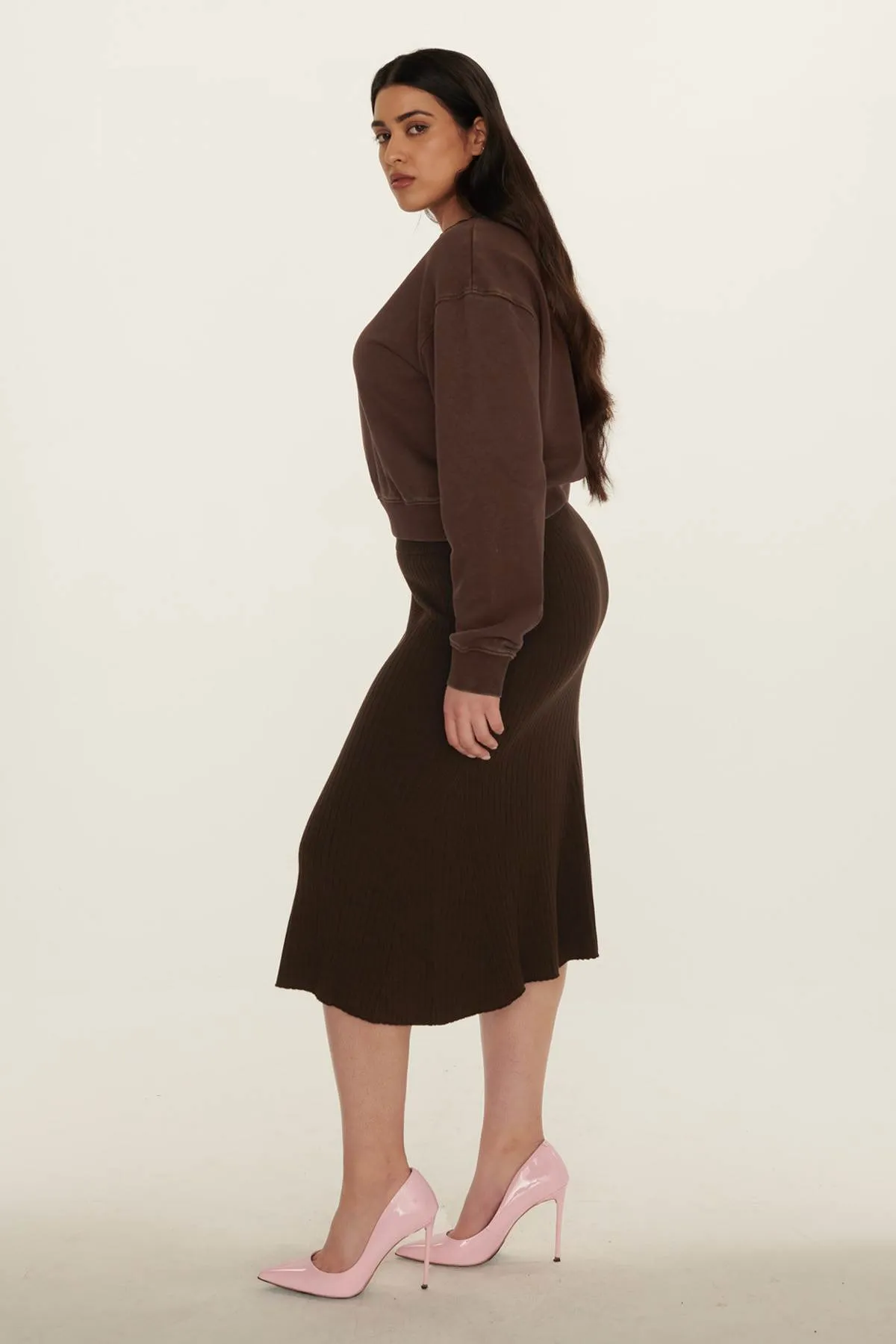Midi Rib Knit Skirt sold by Ahiri product image thumbnail 2