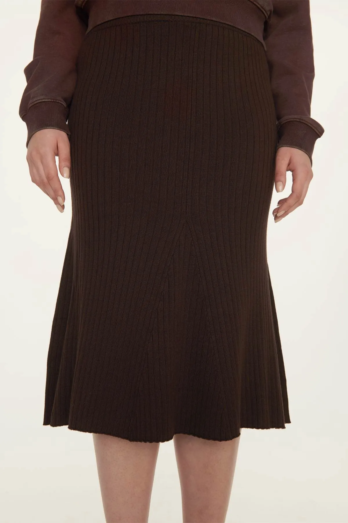 Midi Rib Knit Skirt sold by Ahiri product image thumbnail 4