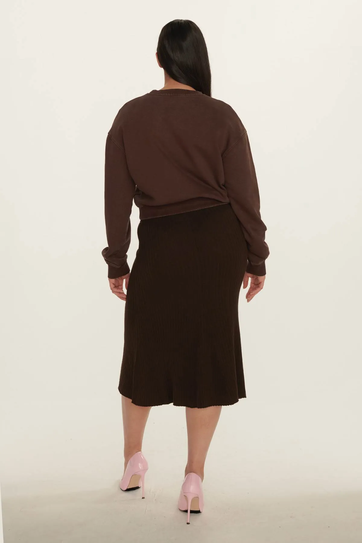 Midi Rib Knit Skirt sold by Ahiri product image thumbnail 3