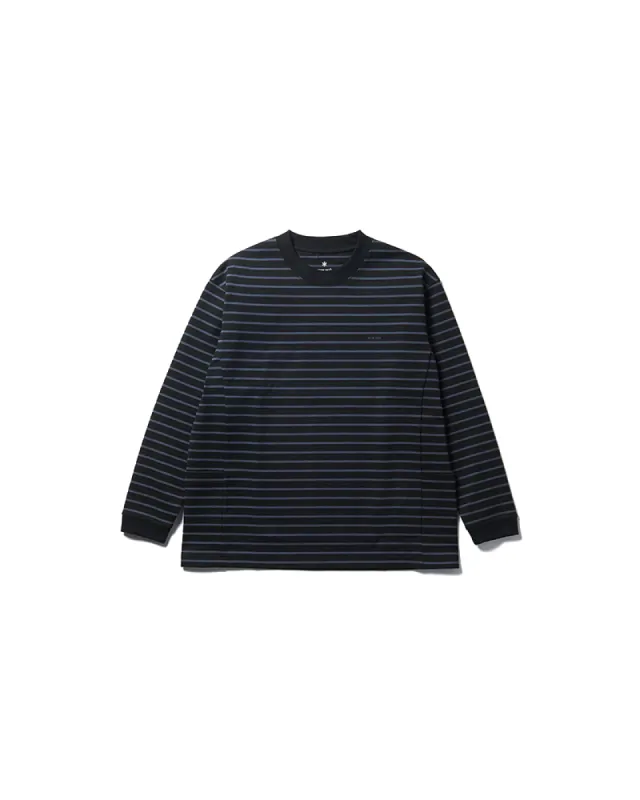 Heavy Cotton Border Long Sleeve T-Shirt sold by Snow Peak