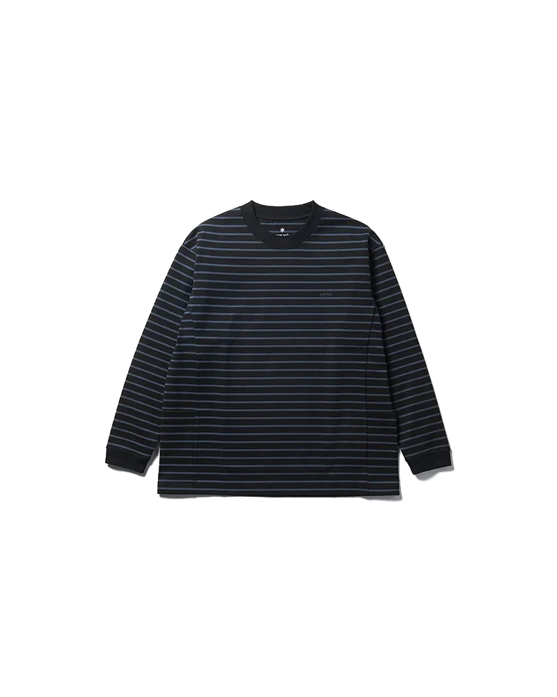 Heavy Cotton Border Long Sleeve T-Shirt sold by Snow Peak