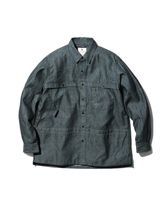 Takibi Light Denim Utility Shirt sold by Snow Peak
