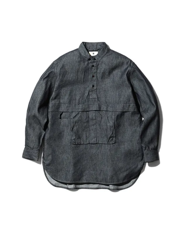 Takibi Light Denim Utility Pullover made by Snow Peak
