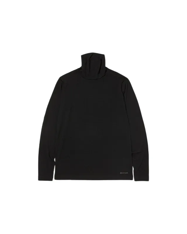 Merino Wool Turtleneck Long Sleeve T-Shirt sold by Snow Peak
