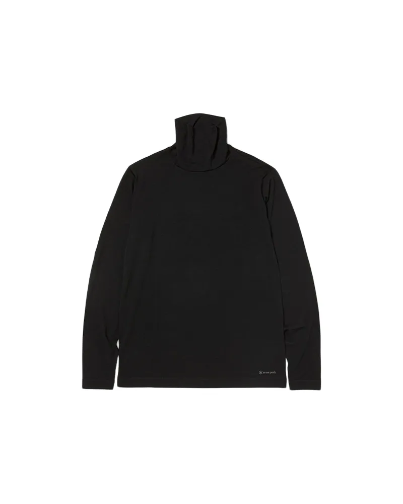 Merino Wool Turtleneck Long Sleeve T-Shirt sold by Snow Peak