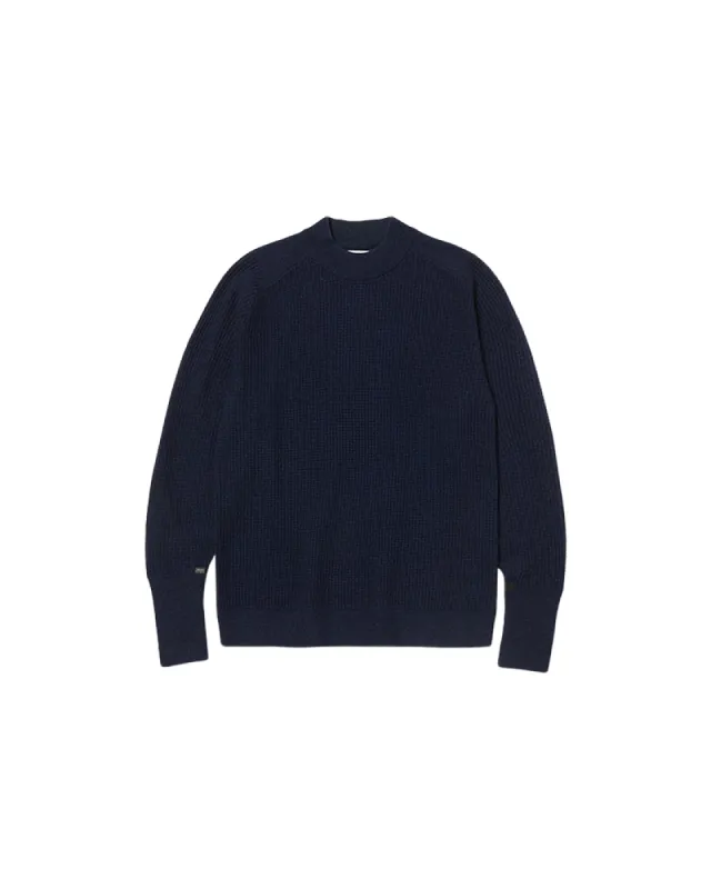 Alpaca Waffle Mock Neck Sweater made by Snow Peak