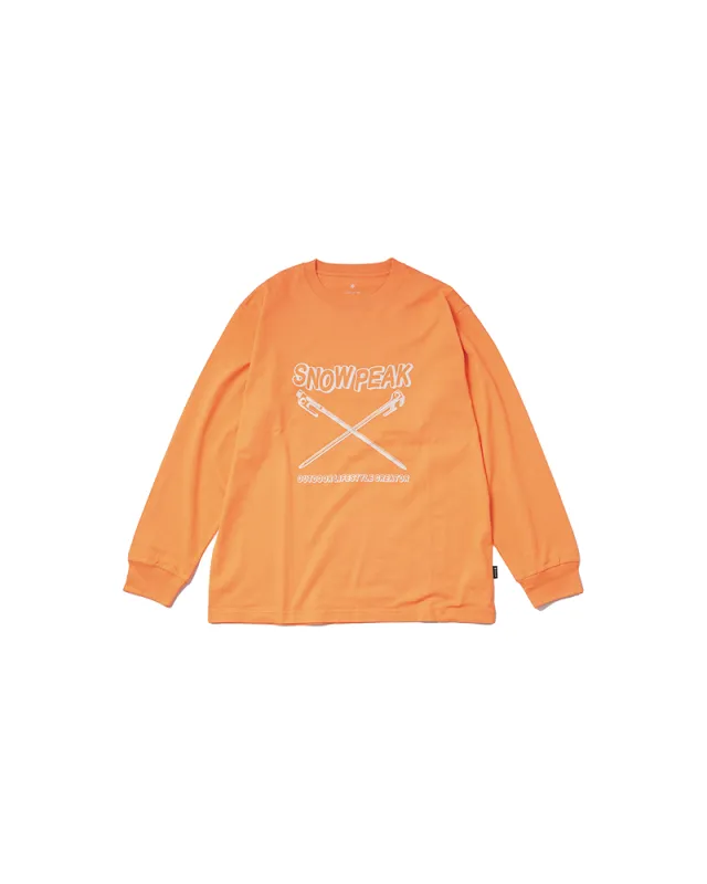 Solid & Delta Stake Long Sleeve T-Shirt sold by Snow Peak