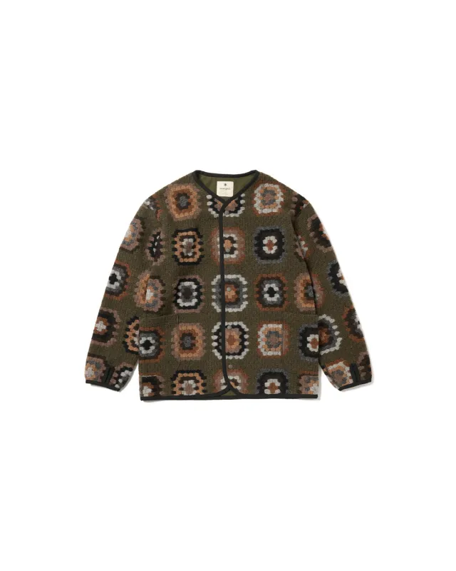 Wool Jacquard Cardigan sold by Snow Peak