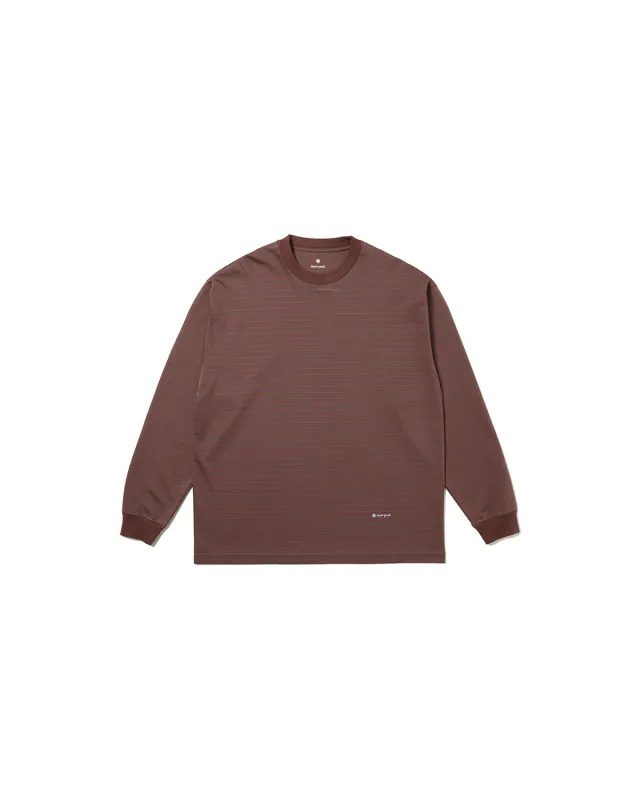 Organic Cotton Mercerized Border L/S T-Shirt sold by Snow Peak