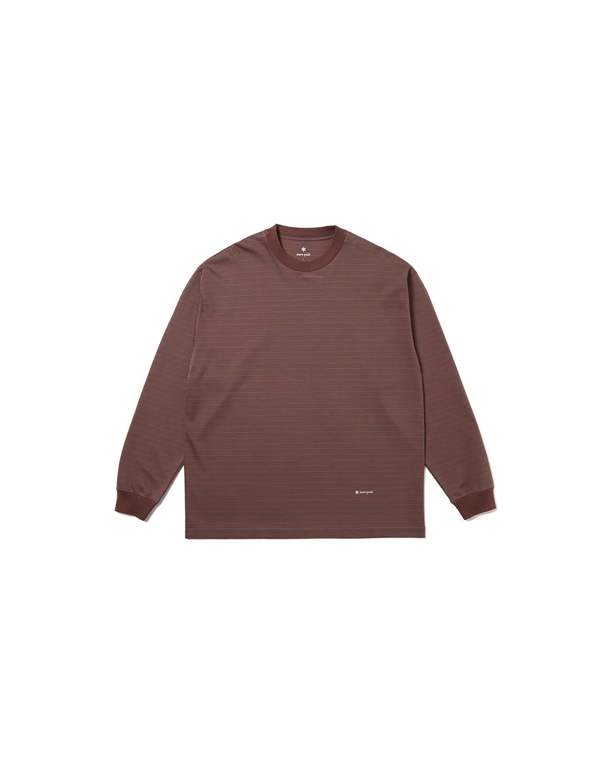 Organic Cotton Mercerized Border L/S T-Shirt sold by Snow Peak