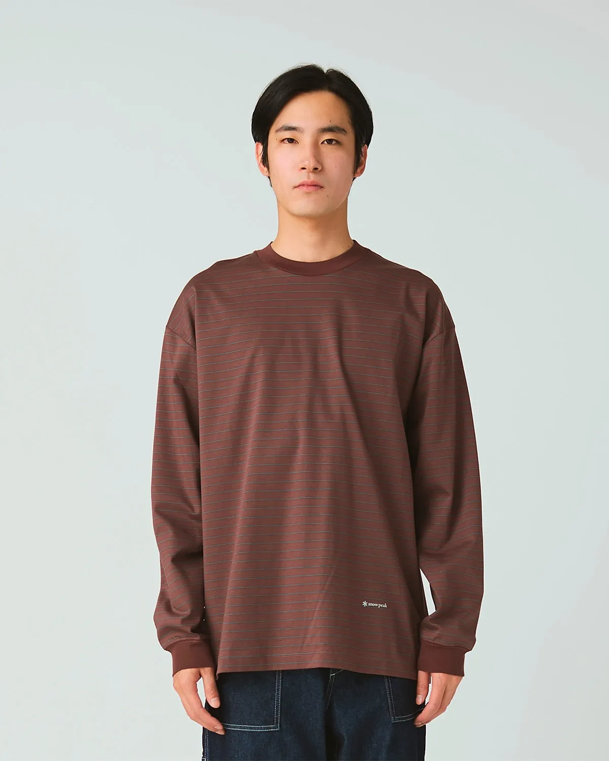 Organic Cotton Mercerized Border L/S T-Shirt sold by Snow Peak product image thumbnail 3