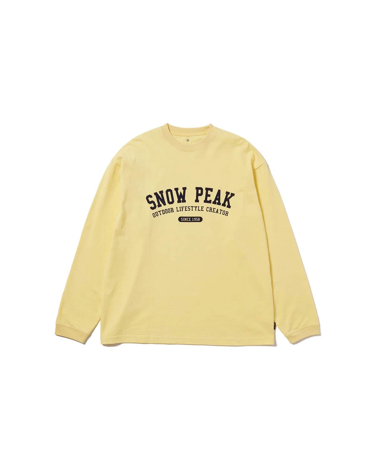 Varsity Logo L/S T-Shirt sold by Snow Peak
