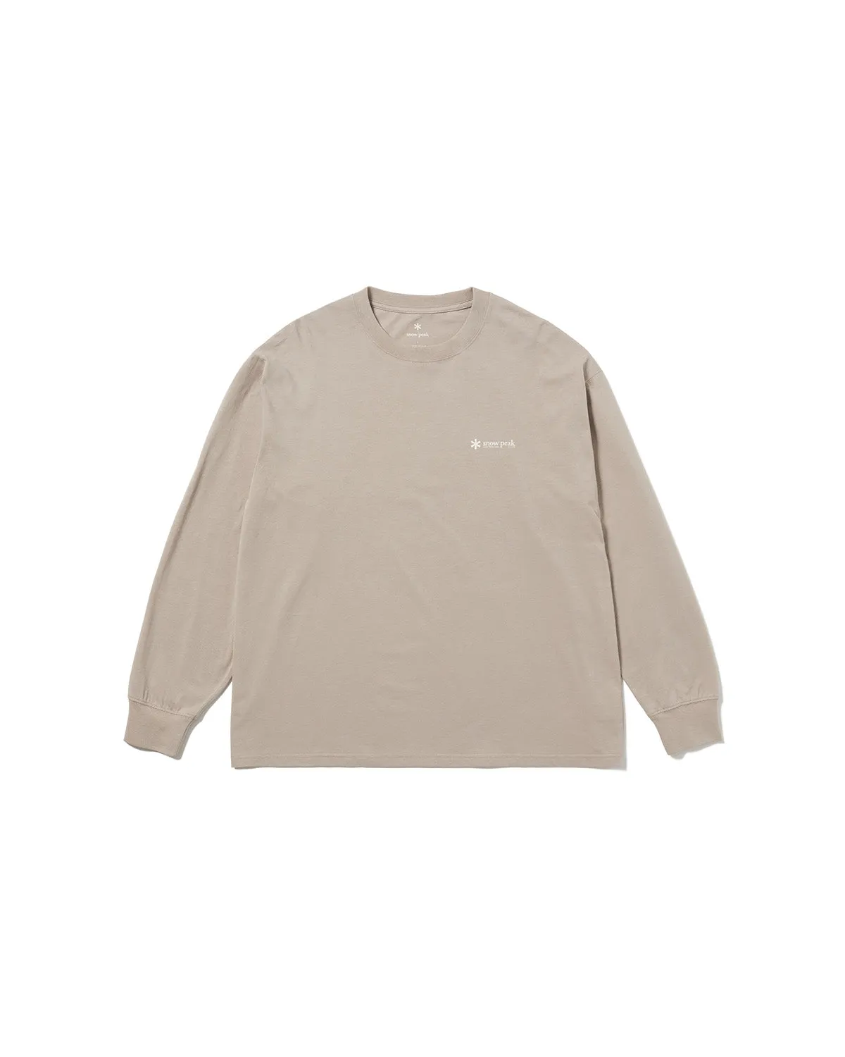 Soft Cotton Relaxed Logo L/S T-Shirt sold by Snow Peak