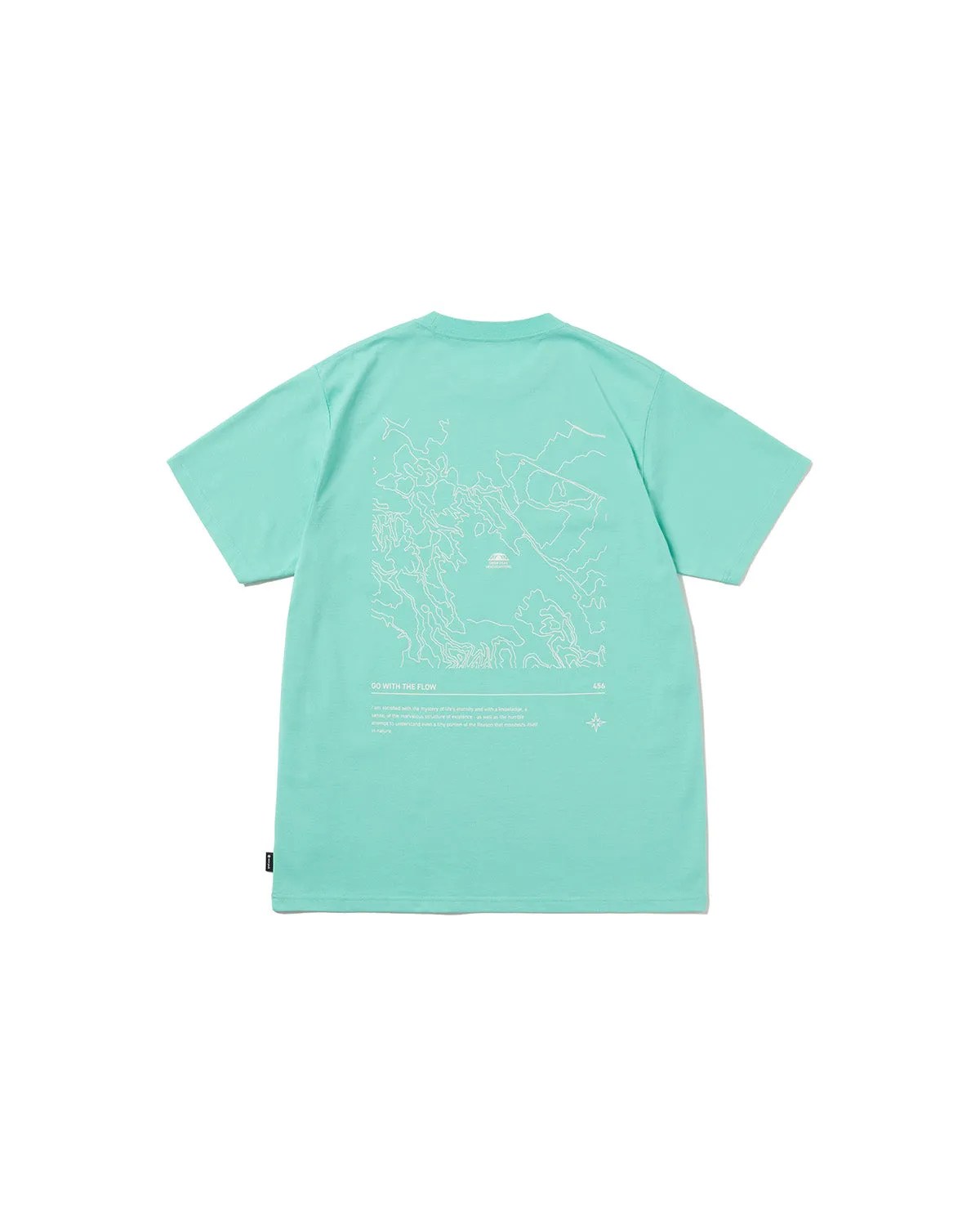 HQ Topographic Map T-Shirt sold by Snow Peak