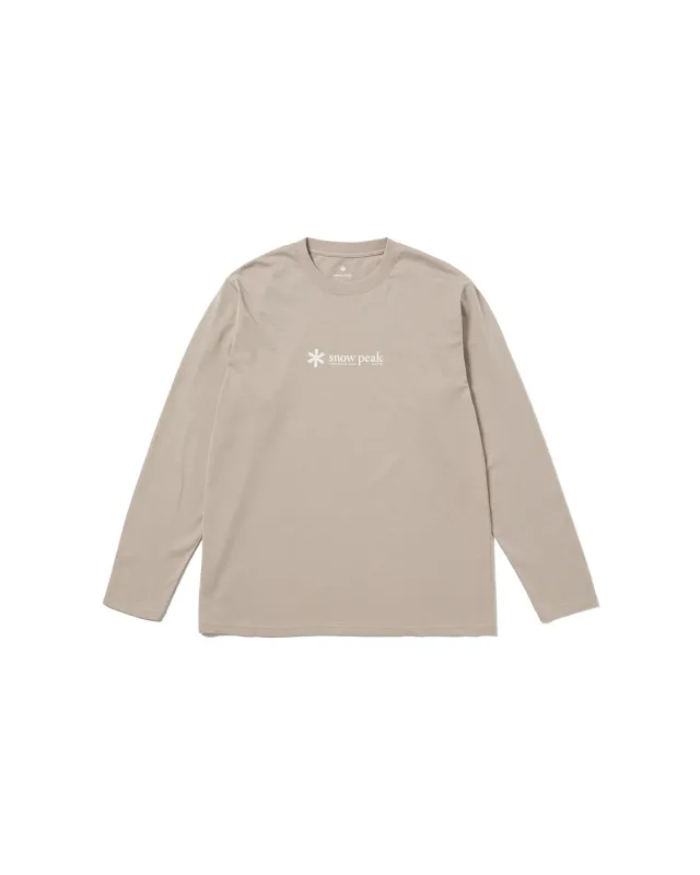 Soft Cotton Logo Long Sleeve T-Shirt sold by Snow Peak