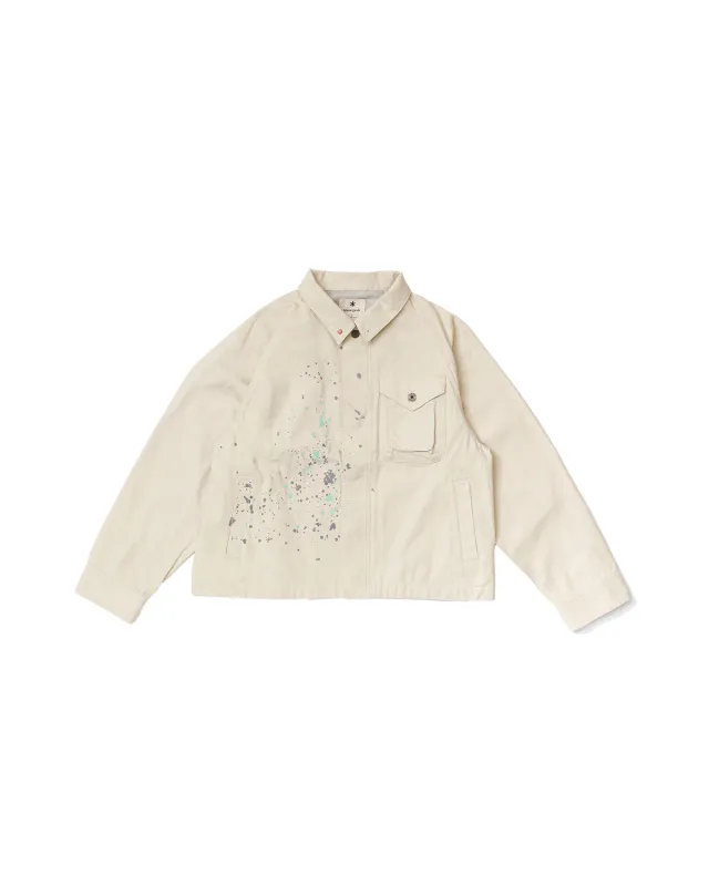 Sulfur Dyed Fade Painted Coverall made by Snow Peak