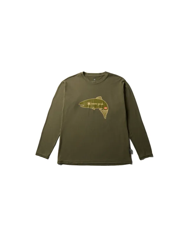 Yamame Graphic Long Sleeve T-Shirt made by Snow Peak