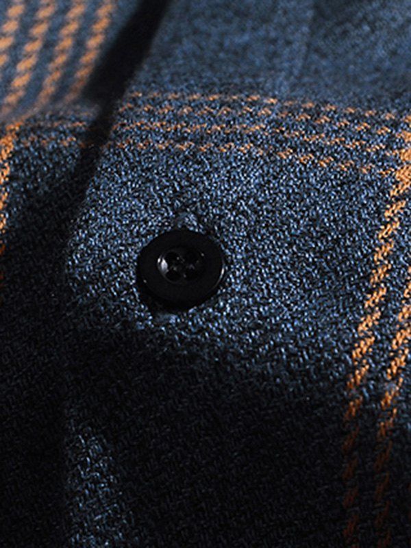 Men's Checkered Long Sleeve Button Shirt sold by Emmiol product image thumbnail 3