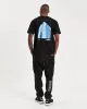 OG Build T-Shirt - Black/White/Azure Blue sold by Hoodrich