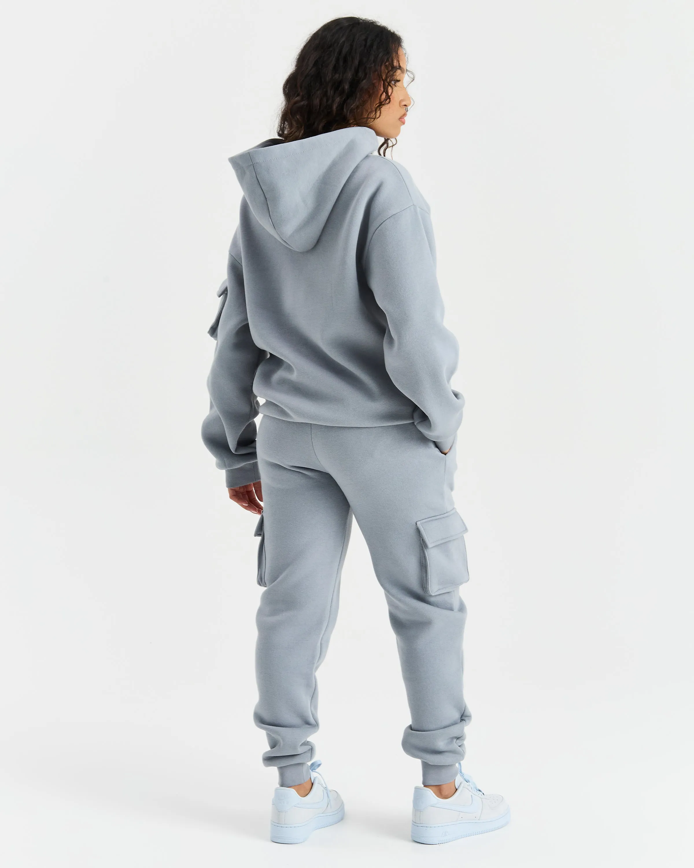 Luna Full Zip Hoodie - Grey/Pink sold by Hoodrich product image thumbnail 5