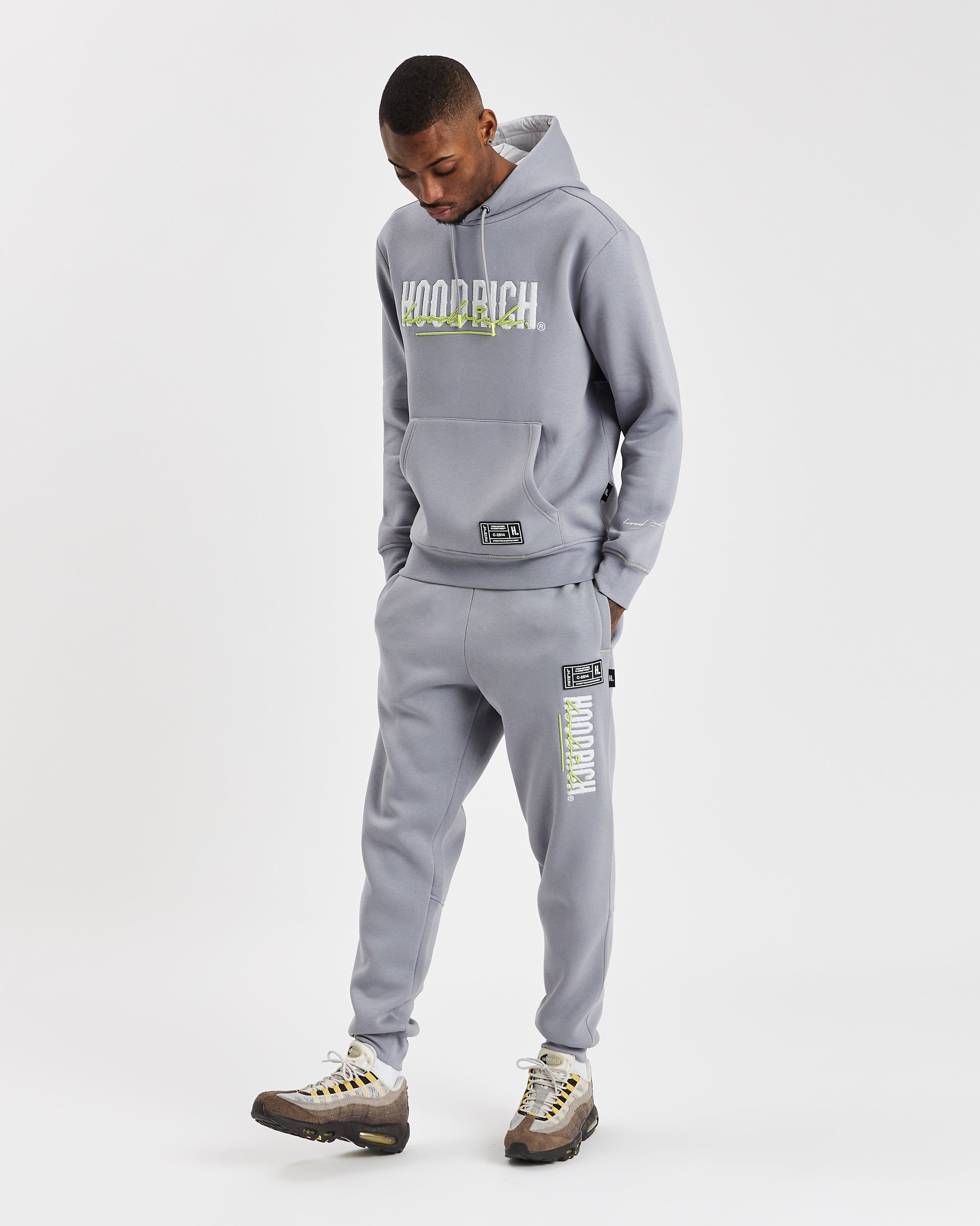OG Blend V2 Joggers - Grey/White/Daiquiri Green sold by Hoodrich product image thumbnail 2